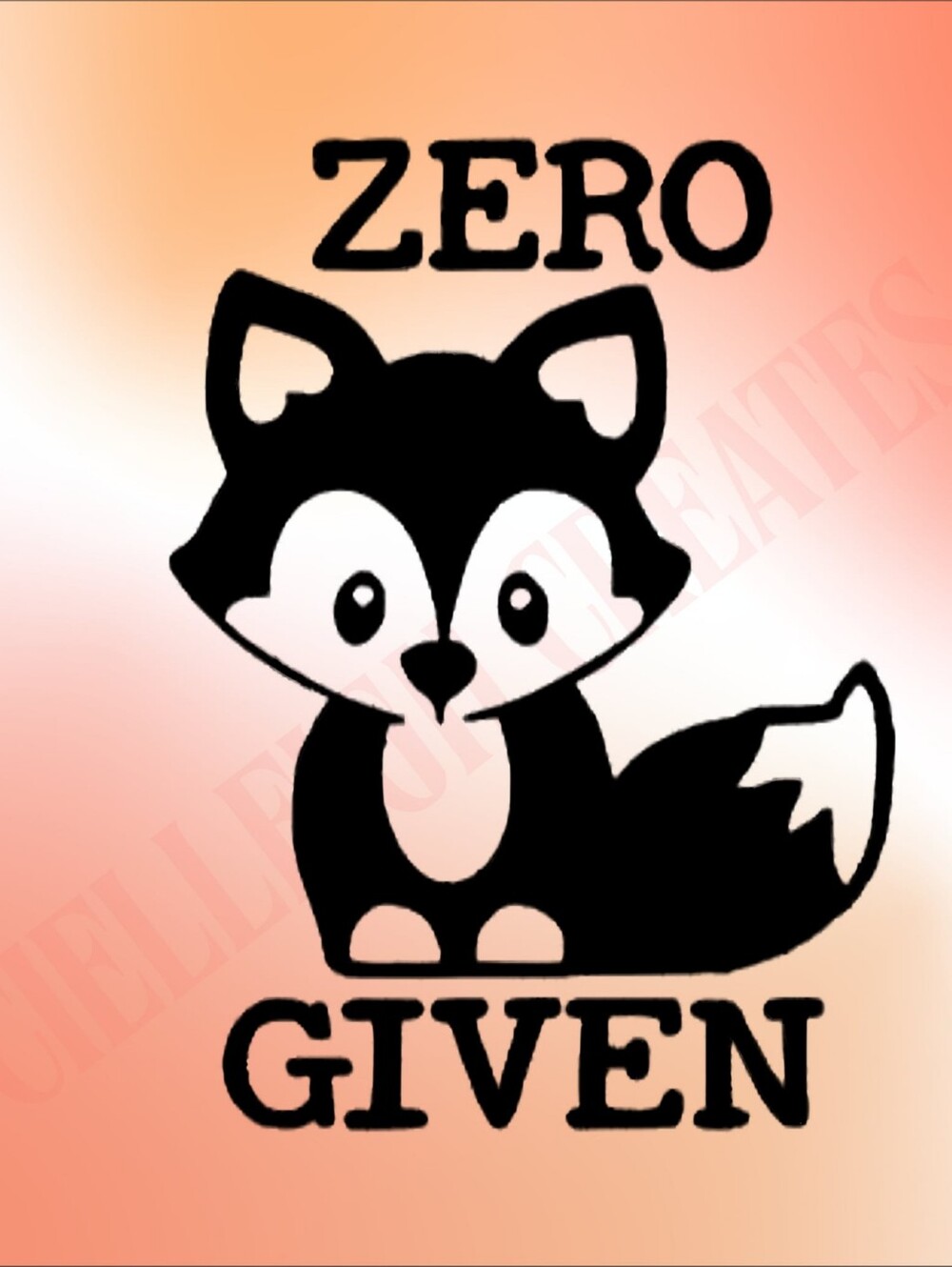 *2 for $20* Zero Fox Given vinyl decal Sticker Handcrafted